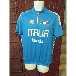 Sportful Italy Cycling jersey Mens XXL Italia Skoda 1/4 Zip